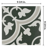 Merola Tile Arte Due Encaustic 9-3/4 in. x 9-3/4 in. Porcelain Floor and Wall Tile (11.11 sq. ft. / case)