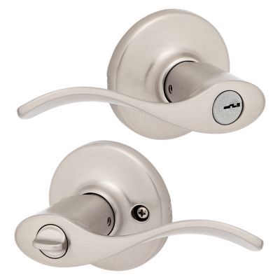 Kwikset Balboa Satin Nickel Universal Keyed Entry Door Handle
