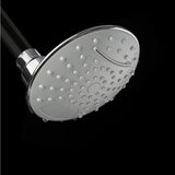 2-Spray 4.63 in. Single Wall Mount Waterfall Fixed Adjustable Shower Head in Brushed Chrome - Super Arbor