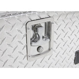 Lund 72 in Diamond Plate Aluminum Full Size Top Mount Truck Tool Box with mounting hardware and keys included, Silver - Super Arbor