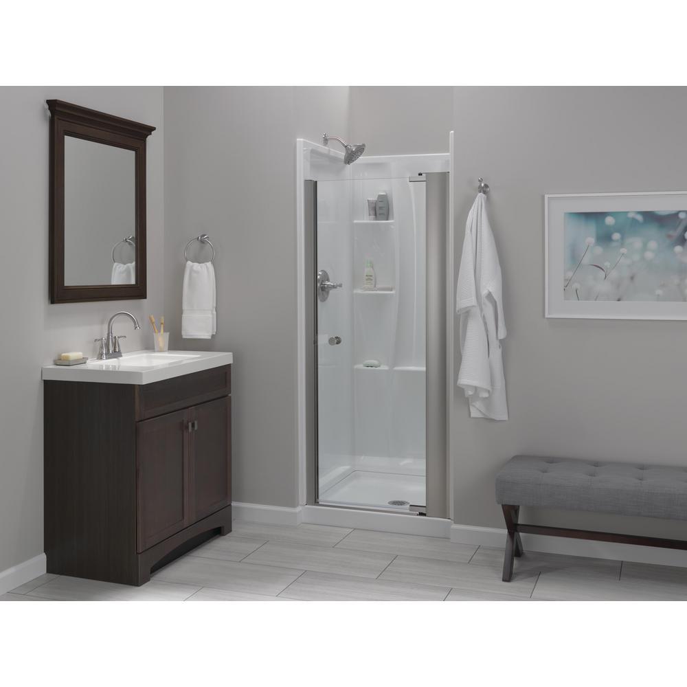 Classic 400 32 in. x 32 in. x 74 in. 3-Piece Direct-to-Stud Alcove Surround in White - Super Arbor