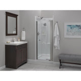 Classic 400 32 in. x 32 in. x 74 in. 3-Piece Direct-to-Stud Alcove Surround in White - Super Arbor