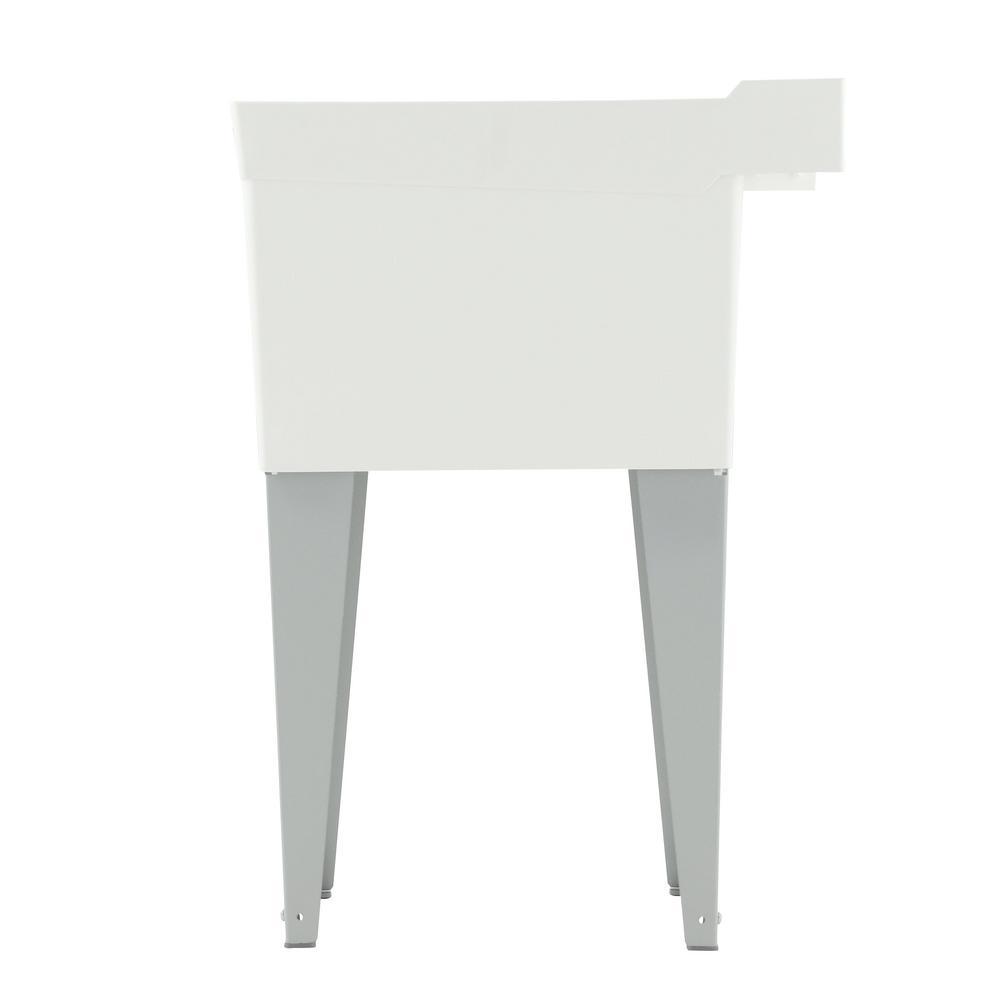 Utilatub 24 in. x 20 in. Structural Thermoplastic Floor-Mount Utility Tub in White - Super Arbor