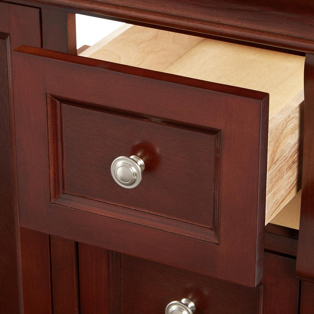 Naples 30 in. W Bath Vanity Cabinet Only in Tobacco with Right Hand Drawers - Super Arbor