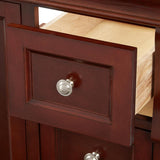 Naples 30 in. W Bath Vanity Cabinet Only in Tobacco with Right Hand Drawers - Super Arbor