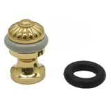 Solid Brass Melon Bullet Floor Door Stop in Oil-Rubbed Bronze - Super Arbor