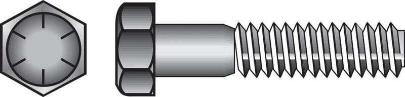 Hillman 5/16 in. Diameter x 2-1/2 in. Length Grade 8 Heat-Treated Steel Hex Head Cap Screws, Coarse Thread, 100-Pack