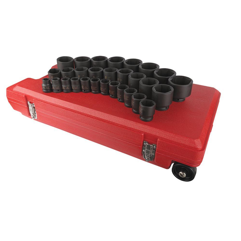 3/4 in. Drive SAE Master Impact Socket Set (29-Piece) - Super Arbor