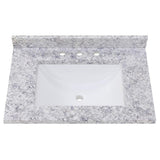37 in. W x 22 in. D Stone Effects Vanity Top in Cold Fusion with White Sink - Super Arbor