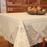 Canterbury Classic Rectangle ECRU Cotton Tablecloth