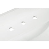 49 in. W x 22 in. D x 0.75 in. H Quartz Vanity Top in Snow White with White Basin - Super Arbor