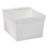 Utilatub 20 in. x 24 in. Structural Thermoplastic Wall-Mount Utility Tub in White - Super Arbor
