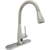 Nottely Touchless Single-Handle Pull-Down Kitchen Faucet with TurboSpray and FastMount in Stainless Steel - Super Arbor