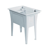 32 in. x 22 in. Polypropylene White Laundry Sink - Super Arbor