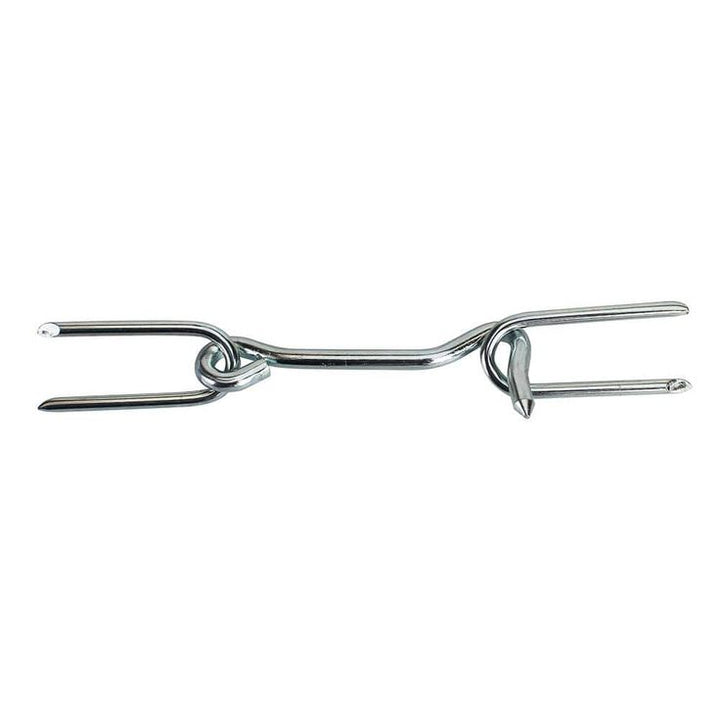 Everbilt 4 in. Zinc Plated Gate Hook with Staples