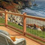 4 in. x 32 in. Clear Glass Baluster (5-Pack) - Super Arbor