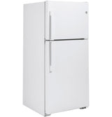 GE Garage-Ready 21.9-cu ft Top-Freezer Refrigerator (White)