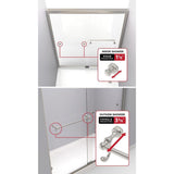Portman 60 x 59-1/4 in. Frameless Mod Soft-Close Sliding Bathtub Door in Nickel with 3/8 in. (10mm) Clear Glass - Super Arbor