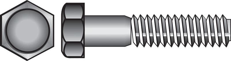Hillman 1/2 in. Diameter x 3-1/2 in. Length Zinc-Plated Steel Hex Bolt, 25-Pack