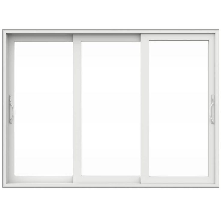 V4500 Multi-Slide 105 in. x 80 in. Universal Handing Low-E White Vinyl 3-Panel Prehung Patio Door