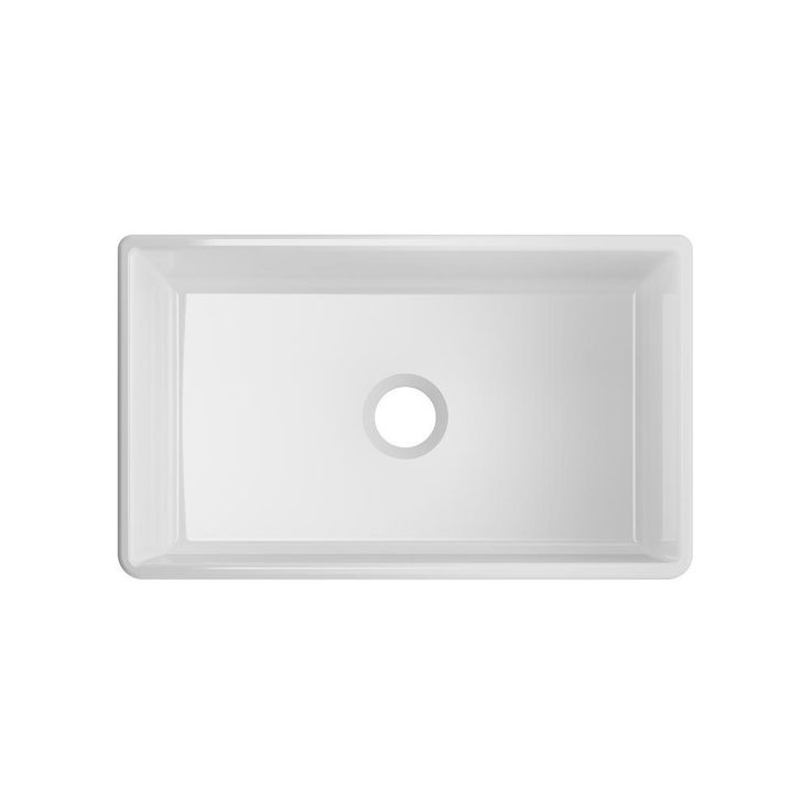 Fireclay 30 in. Single Bowl Apron-Front Farmhouse Kitchen Sink