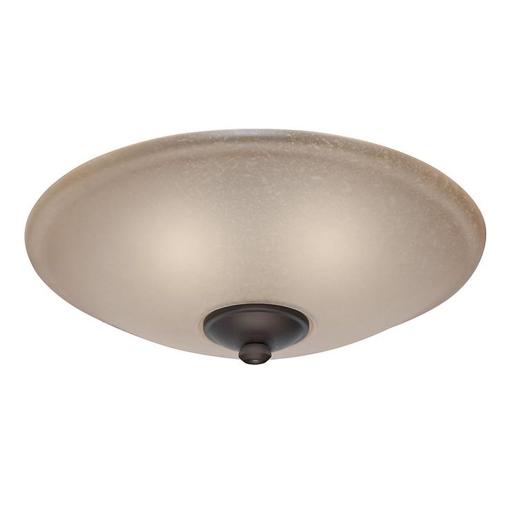 Low Profile Ceiling Fan Light Kit with Toffee Glass