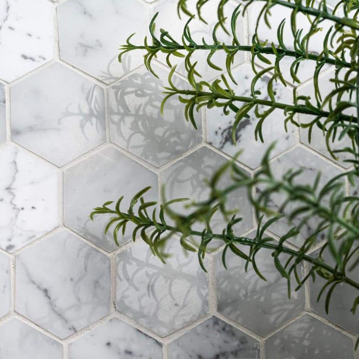 MSI Carrara White Hexagon 12 in. x 12 in. x 10 mm Polished Marble Mesh-Mounted Mosaic Floor and Wall Tile (10 sq. ft. /case)