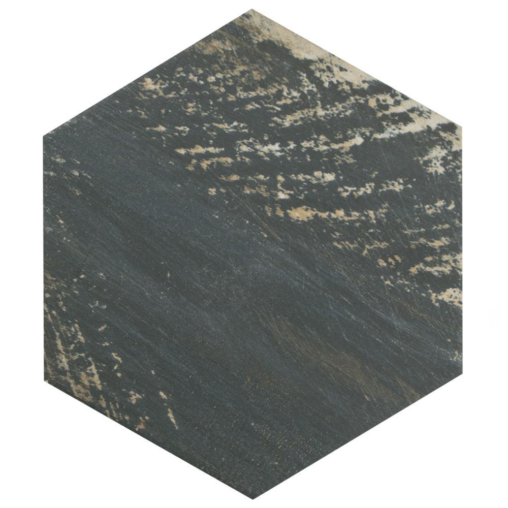 Gaugin Hex Catan Shadow 8-5/8 in. x 9-7/8 in. Porcelain Floor and Wall Tile (11.56 sq. ft. / case)