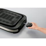 165 sq. in. Black Stainless Steel Indoor Grill with Removable Plates