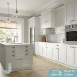 Shaker Assembled 30 in. x 84.5 in. x 24 in. Pantry Cabinet in Vanilla White - Super Arbor