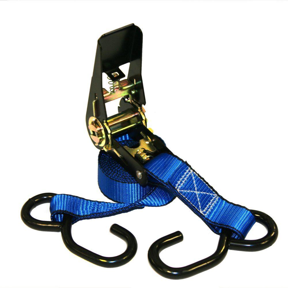 15 ft. x 1 in. 1500 lbs. Ratchet Tie-Down Strap (4-Pack) - Super Arbor