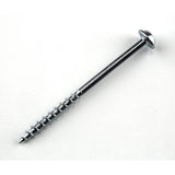 #8 x 1-1/4 in. Square Drive Round Head Zinc Coarse Pocket-Hole Screw (250-Pack)