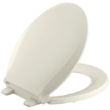 Cachet Quiet-Close Round Closed Front Toilet Seat with Grip-Tight Bumpers in White - Super Arbor