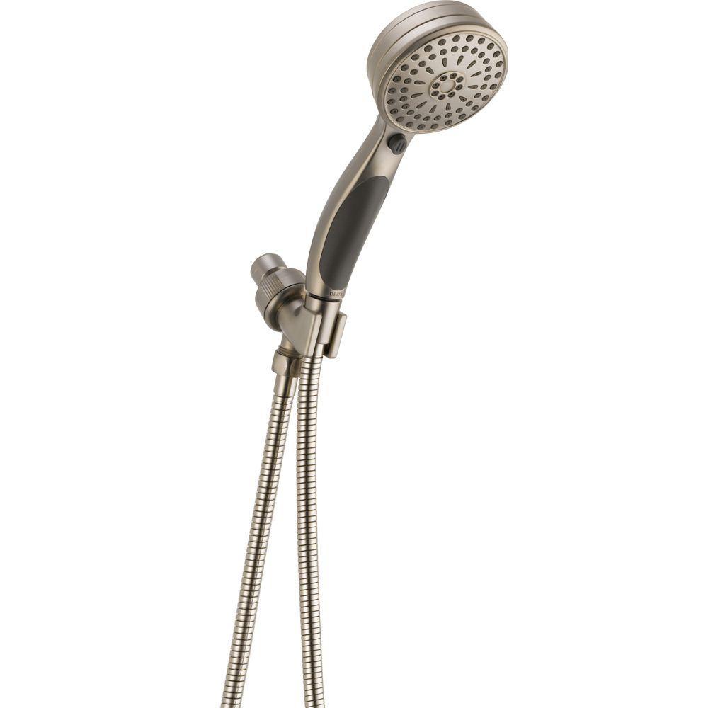 ActivTouch 9-Spray 3-5/8 in. Single Wall Mount Handheld Shower Head in Champagne Bronze - Super Arbor