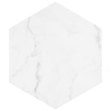 Classico Carrara Hexagon 7 in. x 8 in. Porcelain Floor and Wall Tile (7.5 sq. ft./Case)