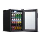 NewAir 90-Can Capacity (2.2-cu ft) Residential Black Built-In/Freestanding Beverage Center