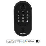 Defiant Hubspace Aged Bronze Round Biometric Fingerprint Electronic Touchpad Deadbolt