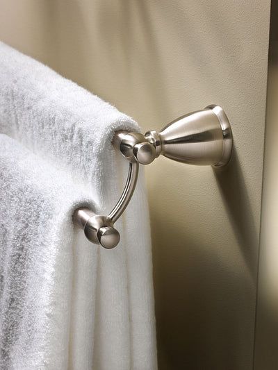 Moen Caldwell 24-in Mediterranean Bronze Wall Mount Double Towel Bar
