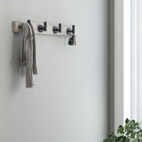 Rustic 18 in. L Gray and Black Post Hook Rail - Super Arbor