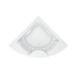 EverClean Cadet 85 in. x 60 in. Center Drain Corner Whirlpool Tub in White - Super Arbor