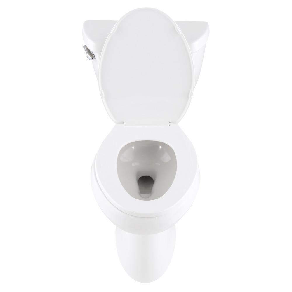 Highline 2-Piece Complete Solution 1.28 GPF Single Flush Elongated Toilet in White with Seat Included (3-Pack) - Super Arbor