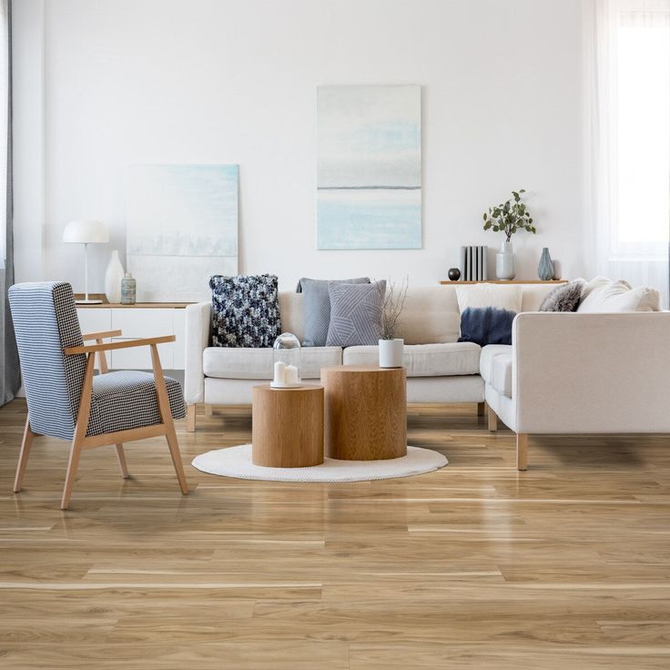 CALI Mute Step Coastal Eucalyptus Brown 20-mil x 7-in W x 48-in L Waterproof Interlocking Luxury Vinyl Plank Flooring (24.03-sq ft/ Carton)