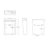 Regent Wall-Mount Locking Mailbox - Super Arbor
