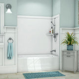 Elite 32 in. x 60 in. x 60 in. 9-Piece Easy Up Adhesive Tub Surround in Calypso - Super Arbor