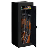New 22-Gun Security Cabinet with Foam Barrel Rests, Black - Super Arbor