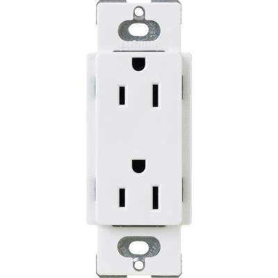Lutron Tamper-Resistant Duplex Receptacle, 15 Amp, White