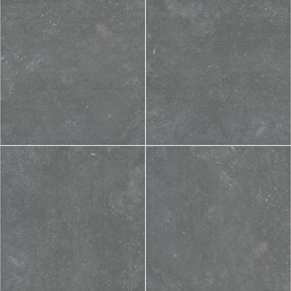 Vulkon Nero 24 in. x 24 in. Matte Porcelain Paver Tile (14 pieces / 56 sq. ft. / pallet) - Super Arbor