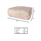 Pavestone RumbleStone Trap 3.5 in. x 10.25 in. x 7 in. Cafe Concrete Garden Wall Block (120 Pcs. / 29.9 Face ft. / Pallet) - Super Arbor