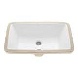 Swiss Madison Voltaire 21 in. Rectangular Undermount Bathroom Sink in Glossy White