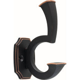 2-1/2 in. Bronze with Copper Highlights Classic Flared Coat Hook - Super Arbor